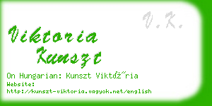 viktoria kunszt business card